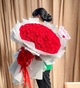 Bó Hoa Hồng Đỏ Pháp VIP HB197