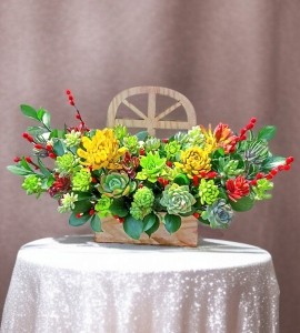 Giỏ Hoa Sen Đá SD010